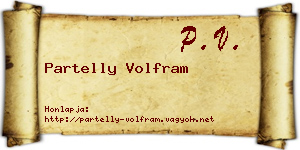 Partelly Volfram névjegykártya